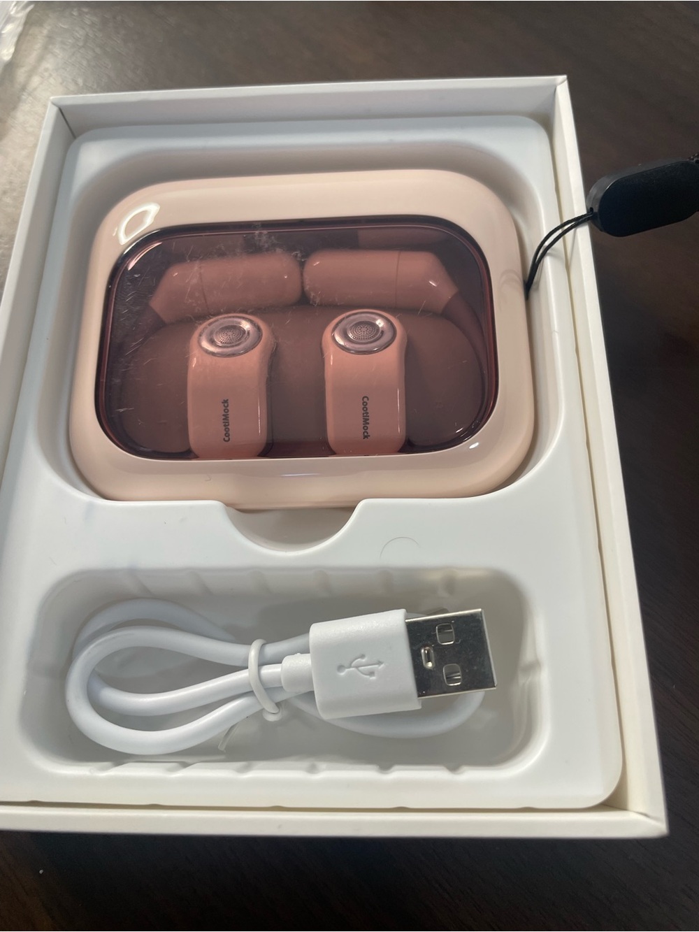 Compact True Wireless Earbuds with Pink Charging Case - Comfortable Fit